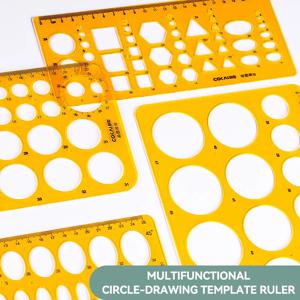 원형 타원자, 중공 원형 절단 기능, 내구성 있는 도면 디자인, 건축가 템플릿, 도면용 자, 측정용 자