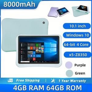 4GB RAM 64GB ROM 10.1인치 윈도우 10 태블릿 PC 64비트 인텔 아톰 x5-Z8350 CPU 8000mAh 배터리 1280x800 IPS 듀얼 카메라