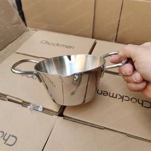 삼중 강철 일체형 보조식품 냄비, 미니 양손잡이 디자인, 스테인리스 스틸 버터/초콜릿 냄비