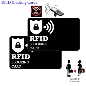 2/5개 스캐너 차단 카드 RFID 차단 카드 비접촉식 NFC 직불/신용카드 여권 보호기 스마트 도난 방지 카드