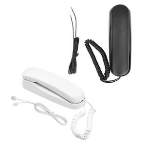 미니 데스크탑 유선 전화기 고정 전화기 벽걸이형 음소거/일시정지/재다이얼 및 2회벨 볼륨 조절 기능 지원