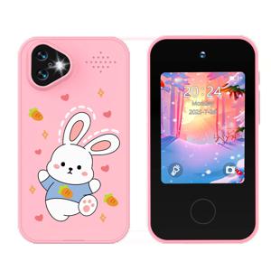 어린이 스마트폰 듀얼 카메라 HD 1080P 터치스크린 미니 플레이어 디지털 카메라 교육용 장난감 소녀와 소년을 위한 크리스마스 선물