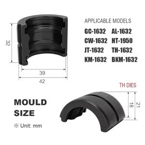 유압 파이프 크림핑 조 TH U 파이프용 Pex 피팅 및 V M VAU VUS 파이프 프레스 몰드 쿠퍼 큐브용