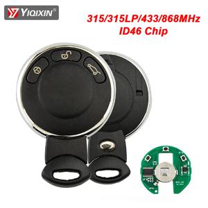 BMW 미니 쿠퍼 R56 R57 R58 R60 R61 카브리오 S ONE D 클럽맨 컨트리맨 ID46 칩 315/434/868Mhz 무로고 스마트 원격 자동차 키