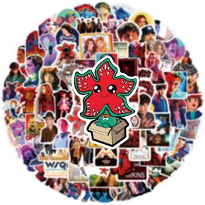 50/100개입 열전대 스티커 공포 영화 DIY 스티커 스크랩북킹 휴대폰 여행가방 방수 그래피티 데칼