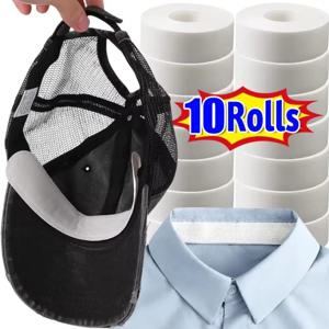 8/80M 칼라 방오 패드, 자가 접착 통기성 칼라 땀 패드, 일회용 커프스 고정 테이프 (셔츠 칼라, 모자 안감용)