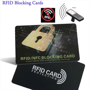 1Pc RFID 차단 카드 비접촉식 NFC 직불카드 신용카드 여권 보호기 블로커 세트 스마트 도난 방지 디자인 완벽하게 맞춤