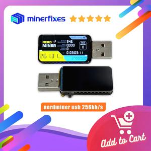 Nerdminer USB 비트코인 ​​채굴기 LV01 250KH/s SHA-256 가정용 미니 DIY 스마트 LCD 디스플레이 암호화폐 솔로 로터리 BTC 채굴기