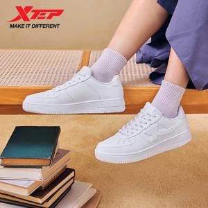 Xtep 화이트 스니커즈 여성 2026 봄 커플 다용도 트렌디 캐주얼 두꺼운 밑창 스포츠 여성 신발 874118319851