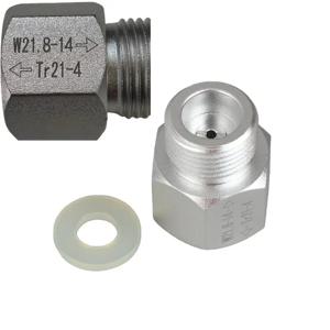TR21-4 - W21.8 어댑터 - 수족관 물고기, 홈브루 맥주, 코니 케그 CO2 용도로 사용할 수 있도록 소다스트림 실린더를 변환하세요.