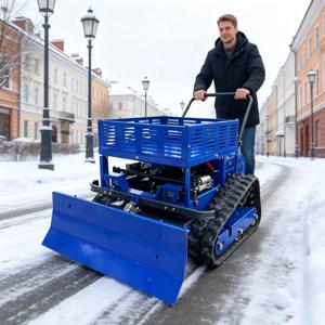 맞춤형 자주식 전지형 잔디깎이 4행정 무선 회전식 트랙형 원격 제어 선물용 보관 랙 제설삽