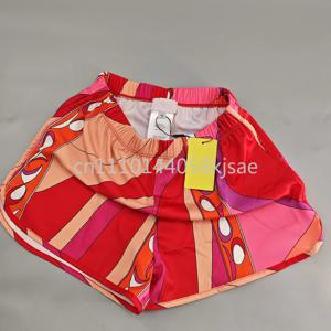 럭셔리 디자인 여성용 레드 스트리트 반바지, 레터 시그니처 로고 디자이너 브랜드 여성 비치 반바지