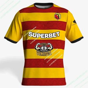 새로운 2026 최신 폴란드 슈퍼 축구 남성 유니폼 폴란드 자지엘로니아 비아리스토크 속건성 축구 소년 훈련 팬 티셔츠