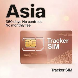 아시아 2G/3G/4G IoT SIM 카드, 4G 트래커, 계약 없음, 360MB/360일, 3가지 크기, ST-901L TK905 GT06 등에 사용 가능
