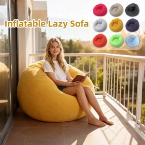 플로킹 풍선형 구형 라지 소파 다채로운 색상의 휴대용 라운지 의자 (가정 및 야외용)