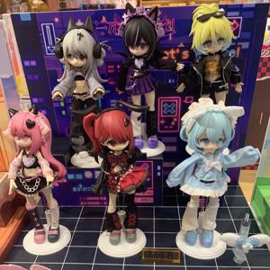 텐 워스드 에스케이프 플랜 시칠리아 1/12 스케일 BJD 액션 피규어 블라인드 박스 고양이 귀 애니메이션 수집용 장난감 소녀 생일 선물