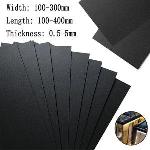 5-50PCS ABS 플라스틱 모델 시트 블랙 0.5mm/1mm/1.5mm/2mm/3mm/4mm/5mm 두께 공예 프로젝트 DIY 코스프레