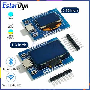 0.96인치/1.3인치 OLED 디스플레이가 장착된 ESP32-C3 개발 보드, 아두이노용 WiFi 블루투스 IoT 모듈 세라믹 안테나