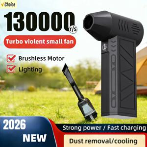 산업용 덕트 팬 130000 RPM 미니 공기 송풍기 전기 터보 제트 팬 에어 더스터 3단 터보 강력 송풍기 충전식