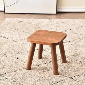 단단한 나무로 만든 쌓을 수 있는 스툴 식탁 의자 작은 테이블 가정용 거실 좌석 벤치 좌식 가구