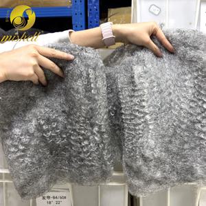 그레이 컬러 4C 아프로 킹키 벌크 인모 50g/팩 드레드락 연장, 땋은머리 수리, 브레이딩, 트위스트, 타이트 아프로 킹키 인모