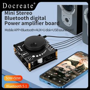 YS-AP50L 미니 블루투스 5.0 디지털 스테레오 앰프 보드 50W+50W 오디오 파워 앰프 모듈