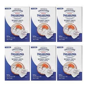 동서 필라델피아 크림치즈 포션 100g(16.67g*6개입)*6개