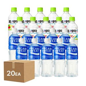 혼합 이온음료 세트 포카리스웨트 500ml*10개 + 토레타 500ml*10개 (총 20개)