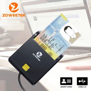 Zoweetek USB ID 스마트 카드 리더, 전자 DNI 리더, ISO 7816 EMV IC DNIE 칩, DNI 스마트 카드 ZW-12026-1