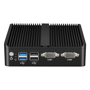 팬리스 미니 PC IPC 인텔 J1900 J2900 i5-5200U 2개 이더넷 포트 2개 COM DB9 HDMI VGA mPICE 확장 WiFi 4G LTE 지원 윈도우 리눅스