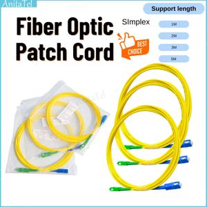 10pcs SC/APC-SC/UPC 광섬유 패치 코드 케이블 단순 FTTH SM 단일 모드 1m/2m/3m/5m/10m 광섬유 점퍼 2.0mm 또는 3.0mm
