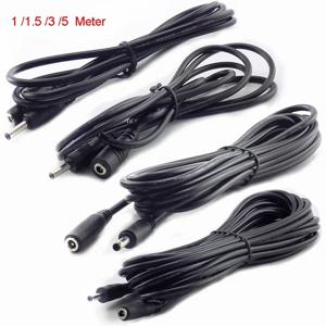 DC 연장 케이블 1M 1.5M 3M 5M 3.5mm X 1.35mm 암수 플러그 5V 2A 전원 어댑터 코드 가정용 CCTV 카메라 LED 스트립용
