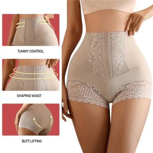 여성 Shapewear 팬티 높은 허리 플랫 배꼽 반바지 엉덩이 기중 장치 바디 셰이퍼 슬리밍 속옷 산후 배꼽 쉐이핑 팬티