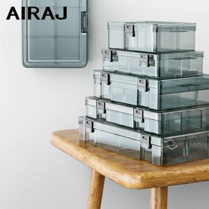 AIRAJ 다기능 부품 상자 무료 분할, 내압성, 내구성 하드웨어 부품 보관 도구 상자