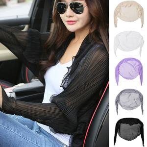 여성용 태양 보호 팔 슬리브, 쉬폰 보호 팔 슬리브, 운전 슬리브, 숄 스카프, 새로운 패션, 여름