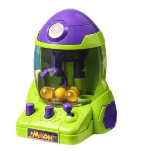미니 우주 로켓 클로 머신 볼 그랩퍼 가샤폰 머신 남아 여아 유아 어린이 교육용 장난감