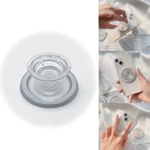 접이식 마그네틱 휴대폰 그립 홀더 소켓 포켓 지원 (MagSafe 아이폰, 맥, 삼성 호환) 안전 링 핑거 확장 스탠드