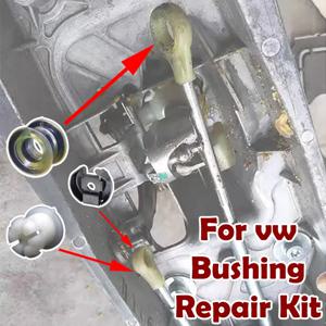 VW 골프 MK4 폴로 제타 보라 기어 박스 셀렉터 엔드 링키지 고무 슬리브 클립 용 수동 기어 시프트 레버 케이블 부싱 수리 키트