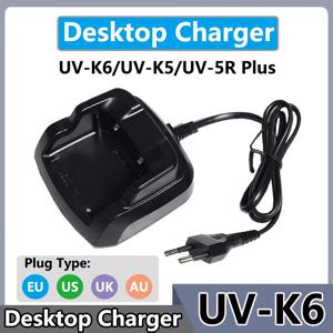 UV-K6 배터리 충전기 Quansheng UV-K5 기존 데스크탑 충전기 C-51 전원 어댑터 110-240V 입력 BPK5 워키 토키 액세서리