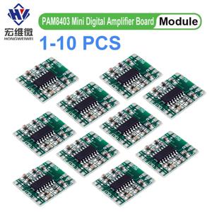 1/5/10pcs 2.5-5V PAM8403 미니 디지털 오디오 앰프 보드 2x3W PAM8403A 클래스 D 스피커 모듈 USB 전원 공급 장치 2.5 ~ 5V