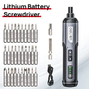 무선 전기 스크루드라이버 충전식 2000mah 리튬 배터리 미니 드릴 4V 전동 공구 세트 가정용 유지 보수 수리
