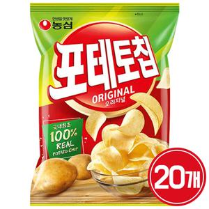 농심 포테토칩 오리지널 60g 20개