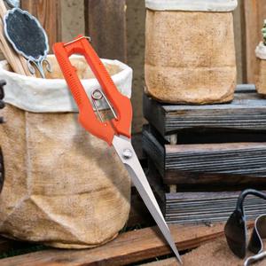 다용도 가지치기 가위 – 포도, 분재 및 식물용 잠금장치가 있는 스테인리스 스틸 과일 따기 및 손질 도구