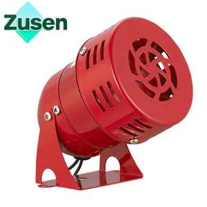 Zusen MS-190 미니 금속 모터 알람 부저 레드 소방용 경적 알람 12V/24V/110V/220V