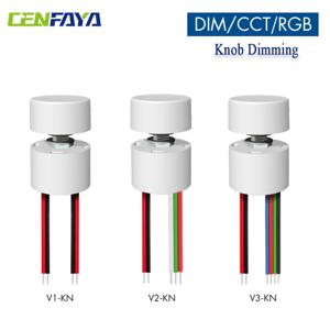 노브 디밍 정전압 LED 컨트롤러 디머 DC 5V 12V 24V 부드러운 디밍 무플리커 단일 색상 CCT RGB LED 스트립용