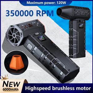 폭력적인 팬 전기 휴대용 미니 35000RPM 강력한 송풍기 진공 먼지 청소기 Type-C 충전 강한 바람 브러시리스 터보 팬