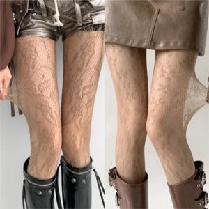 새로운 커피 꽃 Fishnet 스타킹 여성 섹시한 나일론 중공 메쉬 팬티 스타킹 일본식 ACGN JK Sweet Lolita Fishnets 스타킹