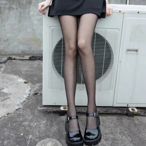 팬티 스타킹 여성 봄/가을 얇은 검정 흰색 솔리드 컬러 스타킹 여성용