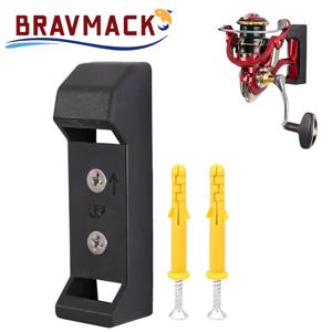 1개 낚시 릴 벽걸이 낚시 릴 랙 보관 전시대 나사 포함 낚시 용품 낚시 장비 정리