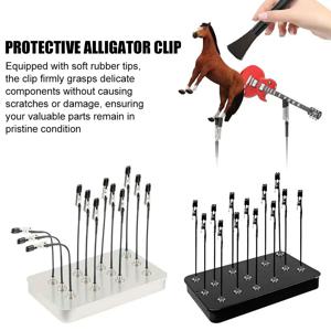 모델 페인팅 스탠드 베이스 홀더 13PCS 앨리게이터 클립 스틱 에어 브러시 스프레이용 자기 구부릴 수 있는 마그네틱 스틱 취미 DIY 모델 제작